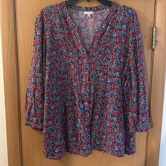Talbots Tops Talbots Outlet Womens Paisley Floral Print